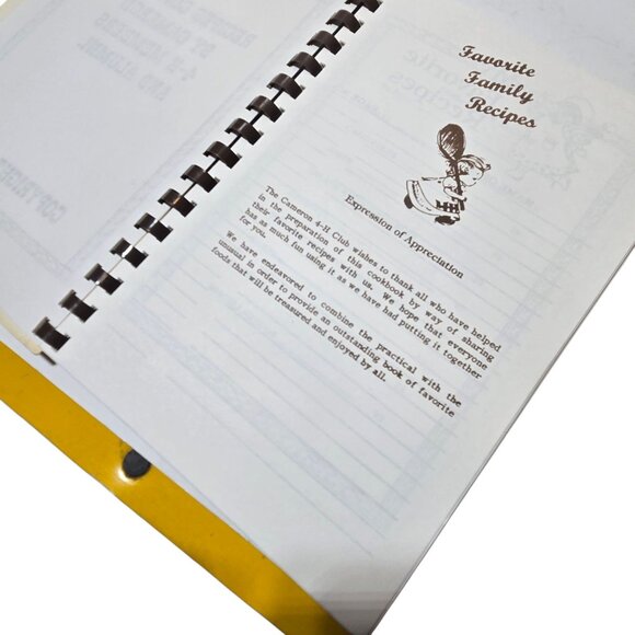 Cooking With Cameron 4 H 1994 Spiral Bound Cookbook Vintage Recipe Book Texas - Picture 10 of 13